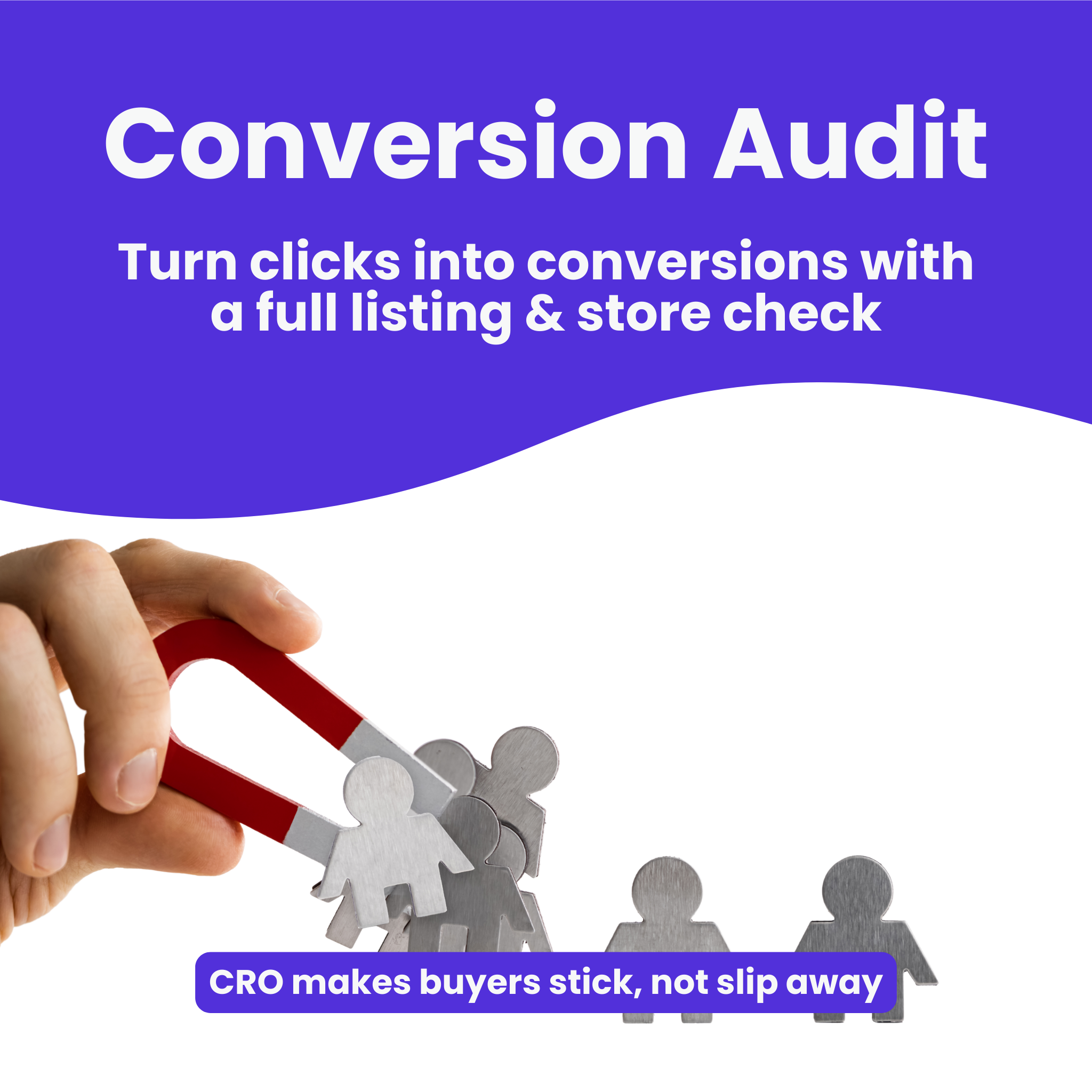 Conversion audit (CRO) of listings & Store