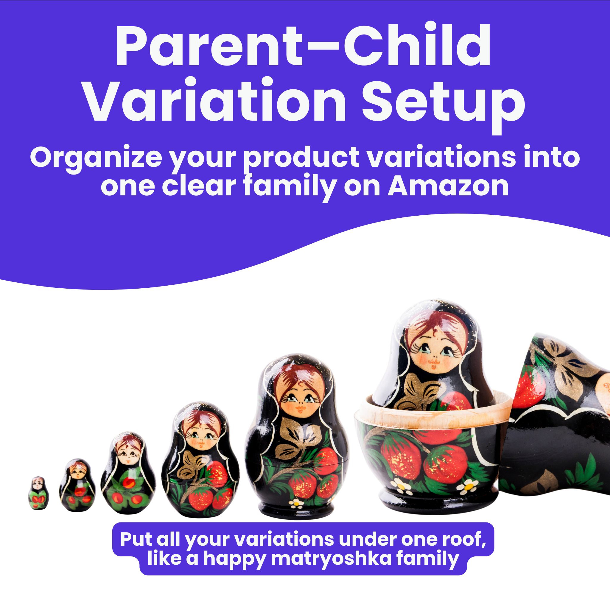 Parent–child variation architecture (creation/merge)